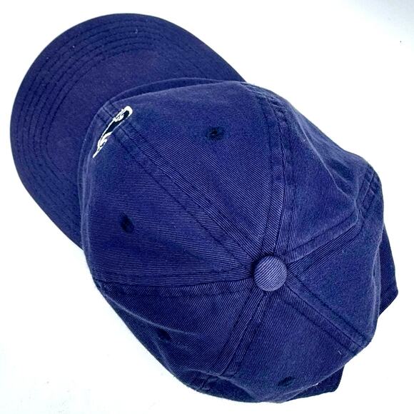 Vineyard Vines Classic Whale Logo Baseball Cap Blue Cotton Adjustable O/S - Picture 6 of 12